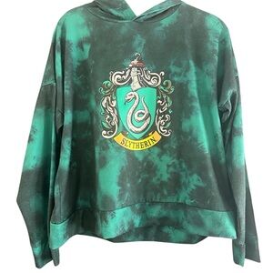 Harry Potter Slytherin Green Tie-Dye Hoodie